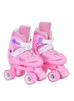 Kids Double Row Skating Shoes Unisex Four Wheels