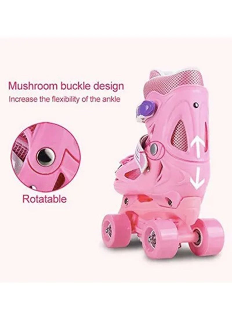 GT-Wheel - Kids Double Row Skating Shoes Unisex Four Wheels - Image 1
