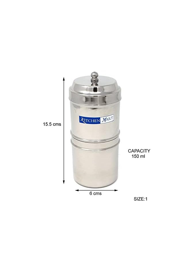 PROMASS - Mart Stainless Steel South Indian Filter Coffee Drip Maker ( 2 Cup) - Image 1