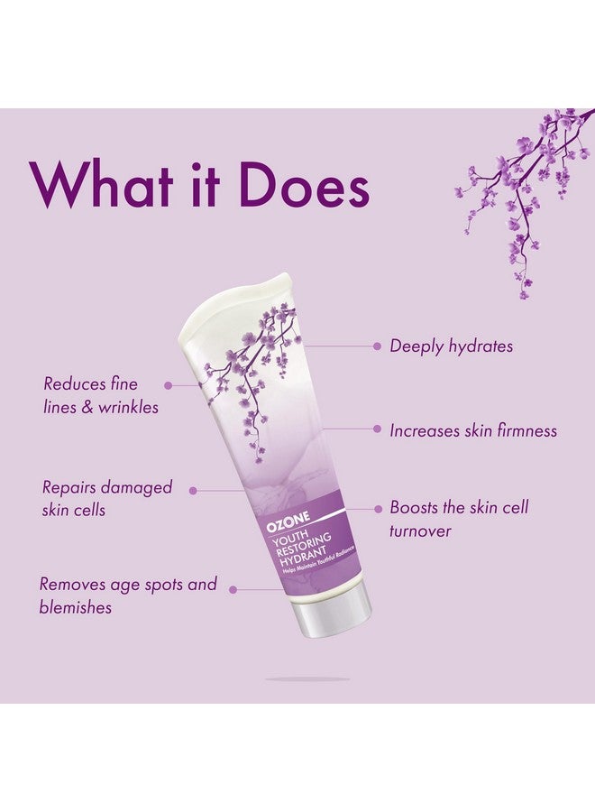Youth Restoring Hydrant Cream (100 Ml) | Moisturiser For All Skin Types | For Signs Of Aging, Wrinkles & Fine Lines | Restores Skin'S Youthful Appearance|Gentle Sulphate-Free Hydrant