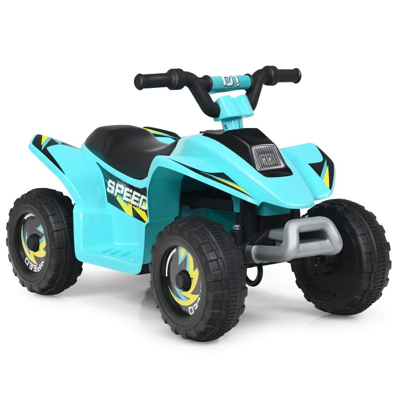 Costzon Kids ATV 6V Battery Powered Electric Quad ForwardReverse Switch Rear Wheeler Motorized Ride On Mini Vehicle Car for Toddlers Boys Girls Ride on ATV Blue - Image 3