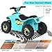 Costzon Kids ATV 6V Battery Powered Electric Quad ForwardReverse Switch Rear Wheeler Motorized Ride On Mini Vehicle Car for Toddlers Boys Girls Ride on ATV Blue - Image 4