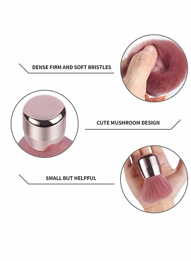 Excefore Nail Art Dust Powder Remover Brush, Nail Art Dust Cleaner Brush, Soft Kabuki Cleaner Brush for Makeup, for Makeup or Nail Arts Powder Brush - Image 2
