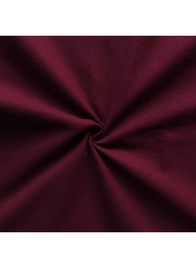 AIRWILL Cotton Plain Maroon Designed Blackout and Room Darkening 7Ft Door Opaque Curtains Pack of 1 Pc. (Solid- Maroon) - Image 2