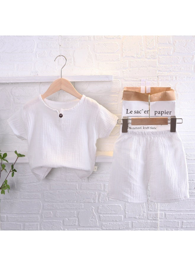 طقم قصير الأكمام للأولاد - الخيار المثالي المريح والقابل للتنفس