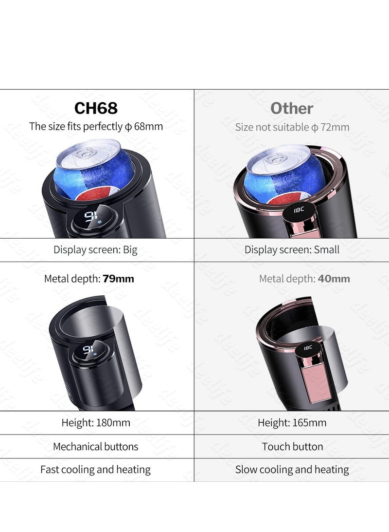 Car Hot And Cold Cup Dual Use Fast Cooling Cup Car Inside With 12V Heating Cup Intelligent Home Multifunctional Water Cup (D Models Hot And Cold Cup And Lighter And Coffee Cup) - Image 5