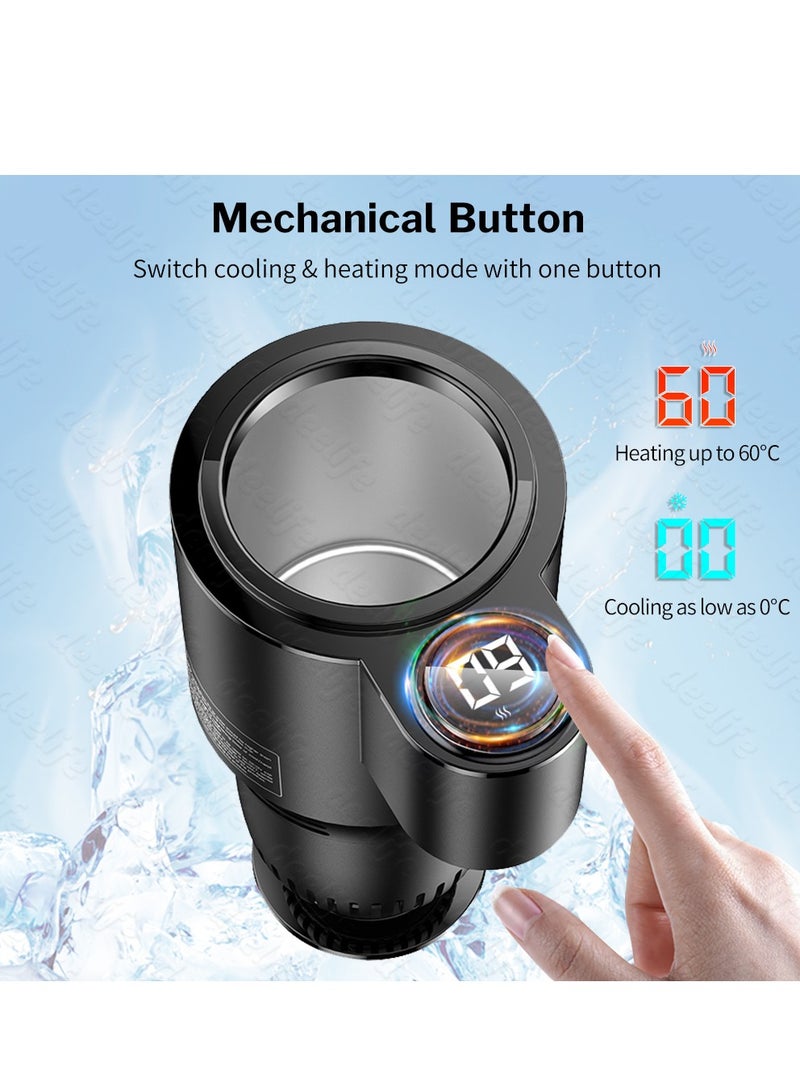 Car Hot And Cold Cup Dual Use Fast Cooling Cup Car Inside With 12V Heating Cup Intelligent Home Multifunctional Water Cup (D Models Hot And Cold Cup And Lighter And Coffee Cup) - Image 4