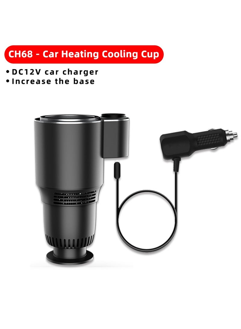 Car Hot And Cold Cup Dual Use Fast Cooling Cup Car Inside With 12V Heating Cup Intelligent Home Multifunctional Water Cup (D Models Hot And Cold Cup And Lighter And Coffee Cup) - Image 2