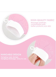Generic 2 PC Korean Washcloth Skincare Remover Deep Scrub Loofah Cleansing Mitts Exfoliate Cloth Exfoliation Scrubbing Bath Shower Soap Sponge Hand Towel(pink)  - Image 5