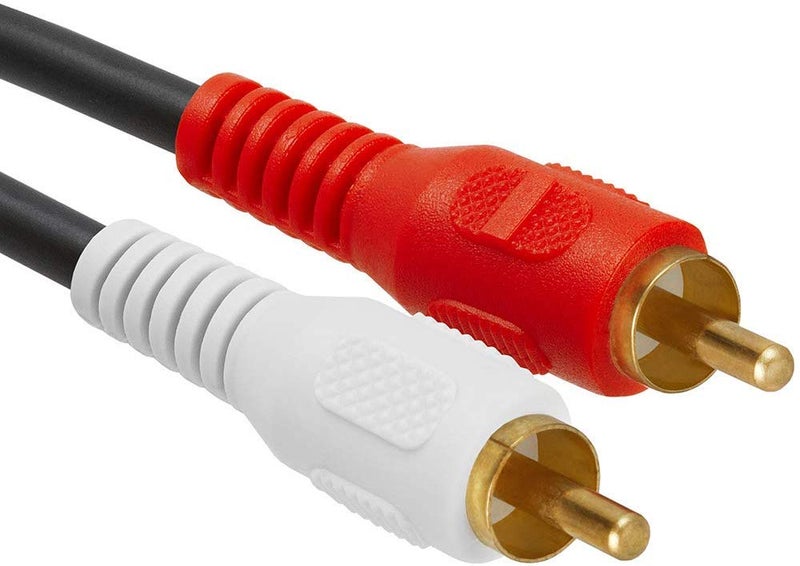 كابل من نوع بطول 1.5 متر، يحول من منفذ 3.5 مم إلى منفذ RCA، ويحتوي على محول من نوع 2 RCA ذكر إلى منفذ 3.5 مم ذكر، متوافق مع الهوا��ف المحمولة، أجهزة اللابتوب، أجهزة التلفاز عالي الدقة (HDTV)، المكبرات الصوتية، وأنظمة المسرح المنزلي (Home Theater).