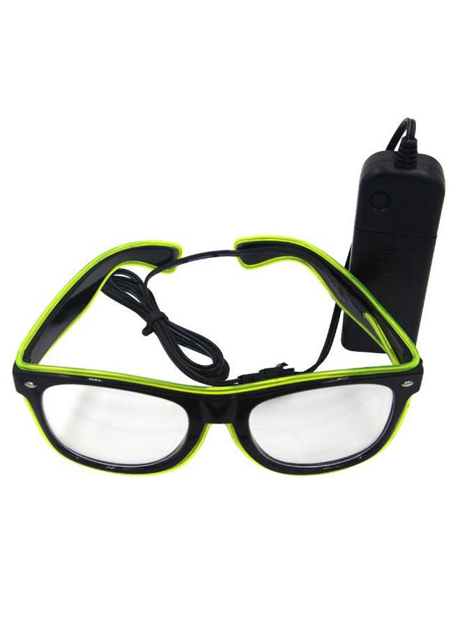 NIBEMINENT LED Light Neon Wire Wayfarer Safety Glasses 