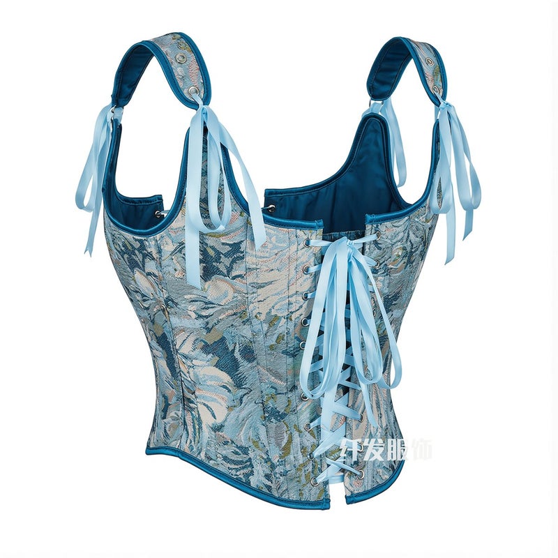 Corset Top Waist Shaper Lace Up Adjustable Body Shaper Shapewear 3XL - Image 3