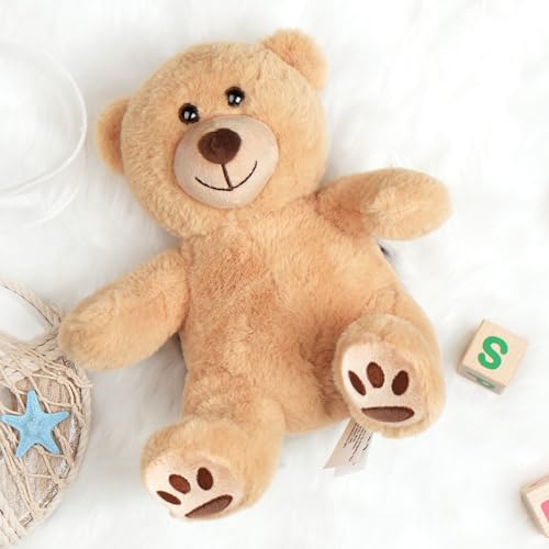 LotFancy Teddy Bear Stuffed Animal, 8 inch Brown Teddy Bear Plush Toy, Soft Plush Gifts for Kids Baby Toddlers on Baby Shower, Easter Decorations - Image 4