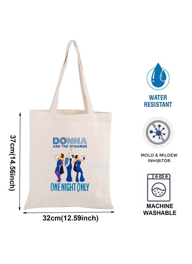TOBGBE Music Inspired Gift Donna And The Dynamos Gift Here We Go Again Makeup Bag Women Power Gift Drama Fans Gifts Music Lover Bag（ Donna Mia Tote）  - Image 3