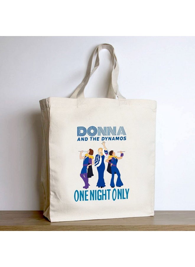 TOBGBE Music Inspired Gift Donna And The Dynamos Gift Here We Go Again Makeup Bag Women Power Gift Drama Fans Gifts Music Lover Bag（ Donna Mia Tote）  - Image 4