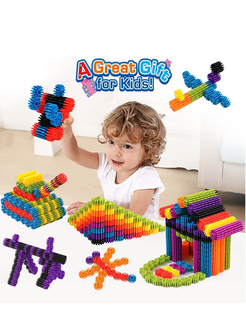 Y&D SYOSI Gears Interlocking Learning Set STEM Construction Toy Kit Building Kids Toys for Preschool Boys and Girls Aged 3 Up Creativity 180 Pcs 10 Colors  - Image 5