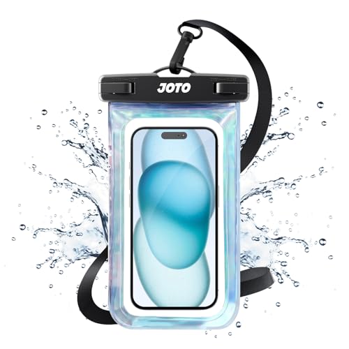 JOTO Up to 7 Universal Waterproof Phone Case for iPhone 16 15 14 13 Plus Pro Max IPX8 Cellphone Dry Bag 12 11 Pro Max XR X 8 7 6S Plus SE Galaxy S23 S22 S21 S20 S20 S10 Plus Note Pixel Sparkle - Image 1