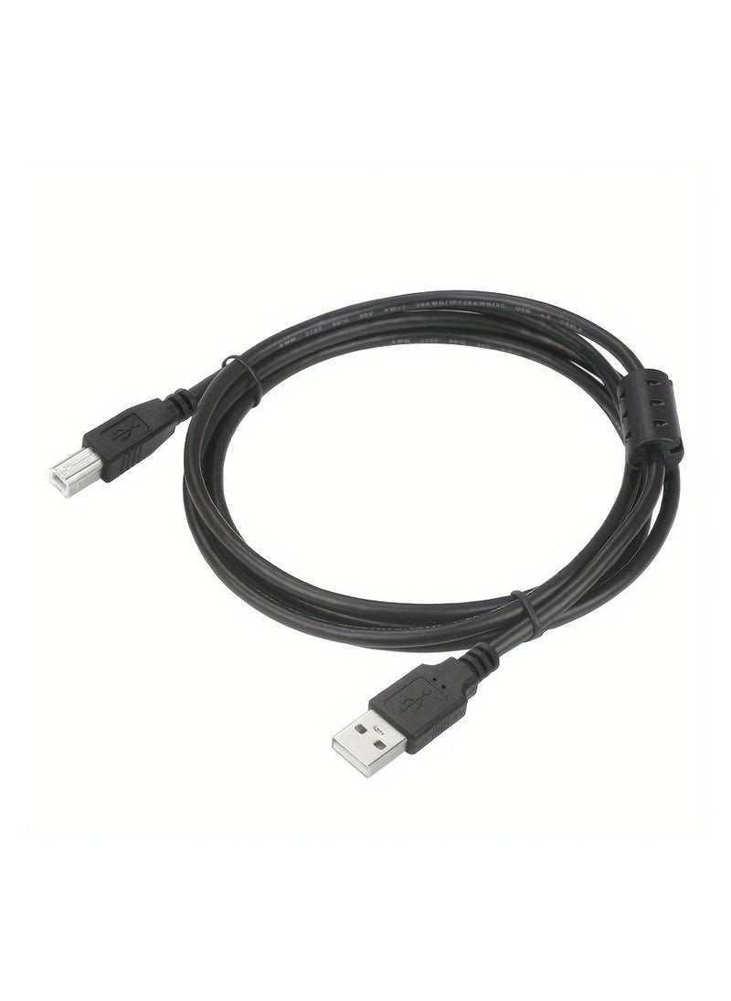 USB 2.0 Printer Cable 3M (A-Male to B-Male) – High-Speed Scanner & Hard Drive Cord for HP, Canon, Epson, Brother, Samsung, Dell, Lexmark, Xerox Printers – Durable Black Cable for Piano & DAC Devices  - Image 2