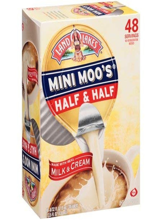 mini moos Mini Moo's 1-Land O Lakes Half & Half 48-Single Serve Dairy Creamers - Image 1