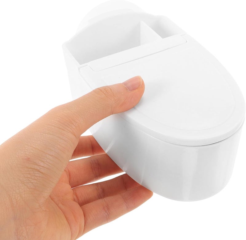Wall Mounted Covered Ashtray Toilet Shape Cute Bathroom Ash Holder with Lid Smoking Supplies Decorative Smoking Ash Tray for Home and Office - Image 4