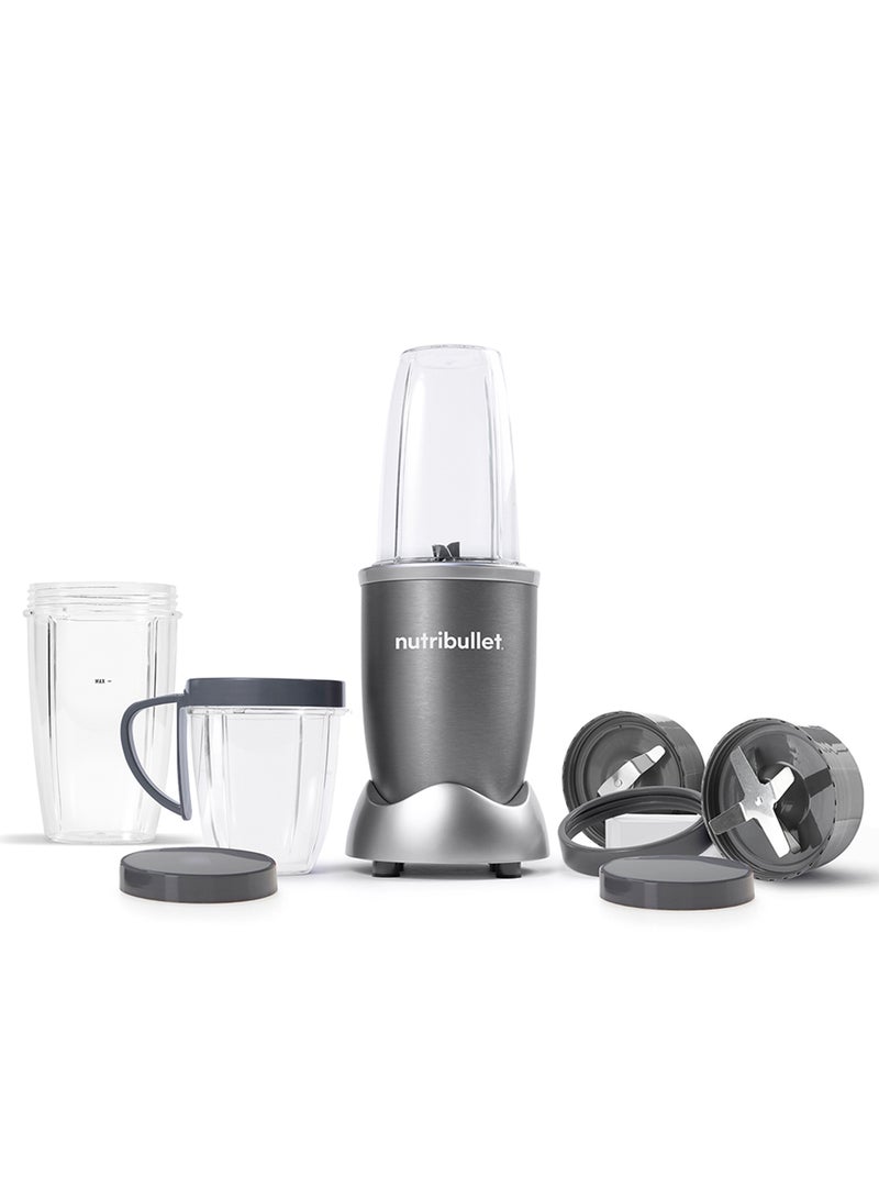 nutribullet 9-Piece Accessories 600W High-Speed Bullet Blender, Multi-Functional Nutrient Extraction, Smoothies Maker, Easy Cleanup, 2x700 ml, NBR-1312M, 1-Year Warranty, Grey 700 ml 600 W NBR-1312M Grey - Image 2