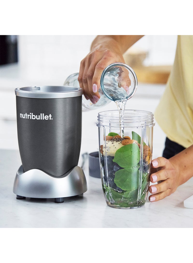 nutribullet 9-Piece Accessories 600W High-Speed Bullet Blender, Multi-Functional Nutrient Extraction, Smoothies Maker, Easy Cleanup, 2x700 ml, NBR-1312M, 1-Year Warranty, Grey 700 ml 600 W NBR-1312M Grey - Image 3
