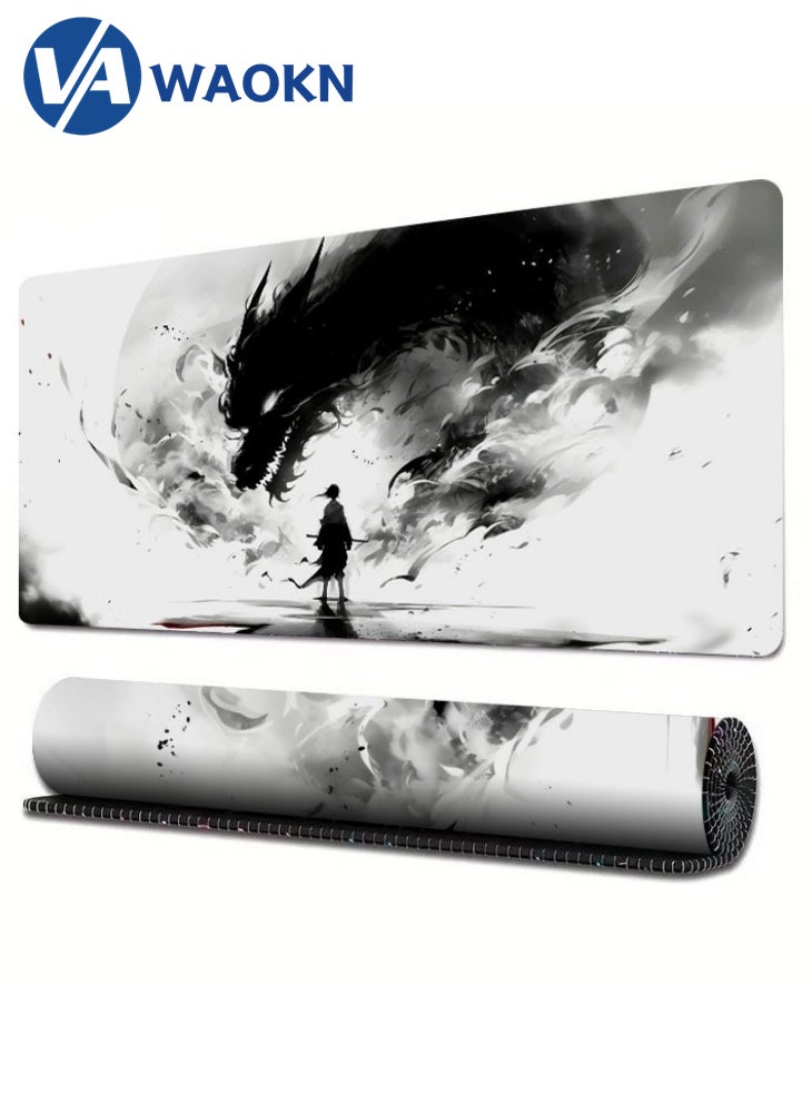 WAOKN - Large Gaming Mouse Pad XL Anti-Skid Mousepad Large Keyboard Mouse Pad Desk Mat with Stitched Edges Super Creative MousePad - Image 1