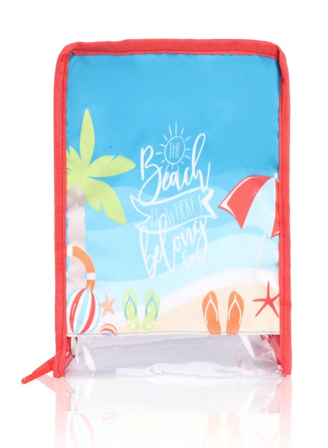Echo Boomers Beach 4-Piece Organizer Set - Blue, Packing Cubes with Unique Print. - Image 1