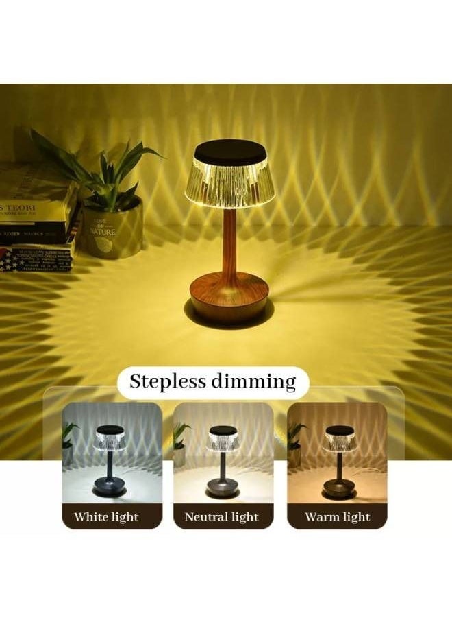fashionhome - LED Night Light Crystal Mushroom Table Lamp - Image 1