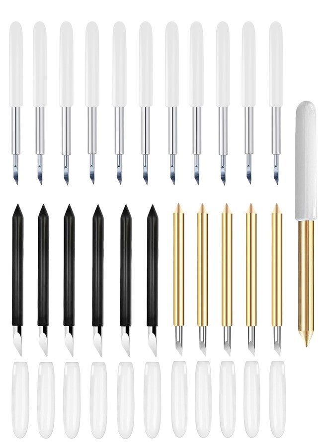 UTNVBTR 23 Pcs Replacement Blades Compatible with Maker 3/4/Maker/Explore 3/4/Explore Air 2/Air/One/Venture-Includ 11PCS 30°Standard Blades 6 PCS 45°Fine-Point Blades and 6PCS 60°Deep Cutting Blades - Image 1