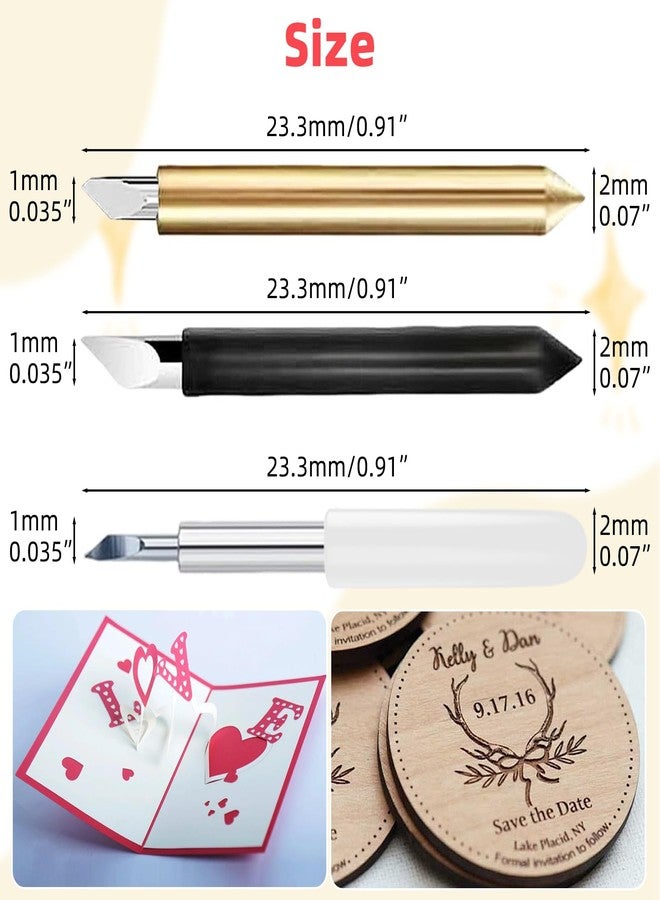 UTNVBTR 23 Pcs Replacement Blades Compatible with Maker 3/4/Maker/Explore 3/4/Explore Air 2/Air/One/Venture-Includ 11PCS 30°Standard Blades 6 PCS 45°Fine-Point Blades and 6PCS 60°Deep Cutting Blades - Image 3