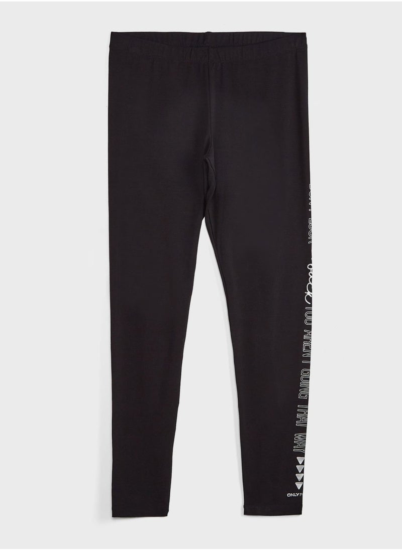 Only Play - Side Slogan Leggings - Image 1