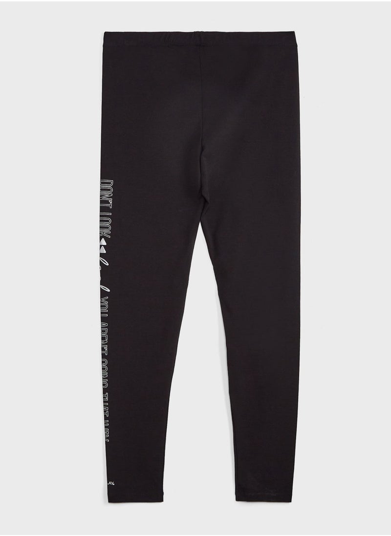 Only Play - Side Slogan Leggings - Image 1