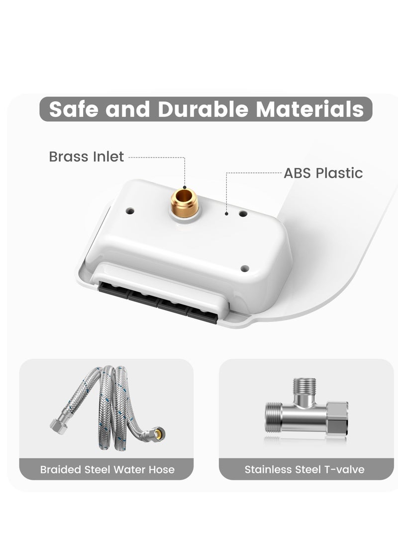 Bidet Attachment for Toilet, Ultra-Slim Self Cleaning Fresh Cold Water Sprayer Bidets for Existing Toilets Seat, Non-Electric Dual Retractable Nozzles Badays for Existing Toilets  - Image 4