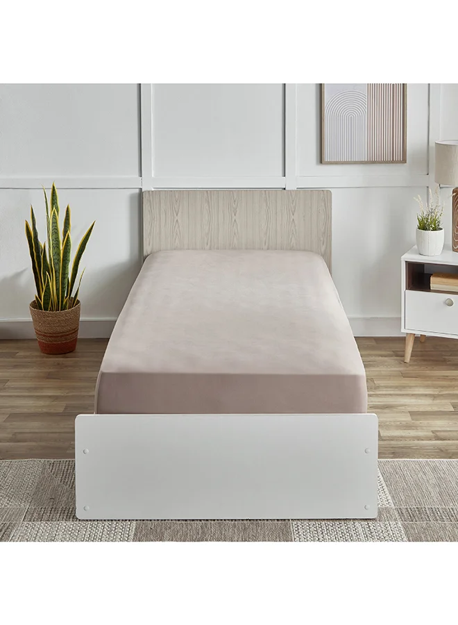 هوم بوكس شرشف سرير مفرد من قماش الفيروم مايكرو جيرسي  ×  ×  سم