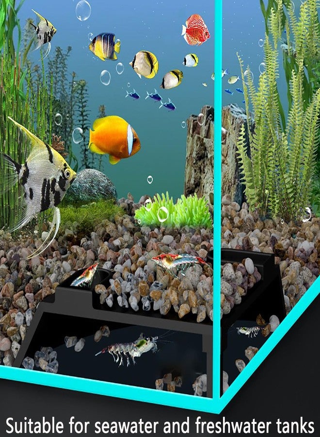 KASHUNUO Aquarium Underground Cave Decor: Fish Tank Corne Tunnel Hideout for Shrimp & Betta - Viewing Fish Under Gravel Cave Hide - for Fish Tank Creative Decor Enthusiast（White (Black) - Image 2