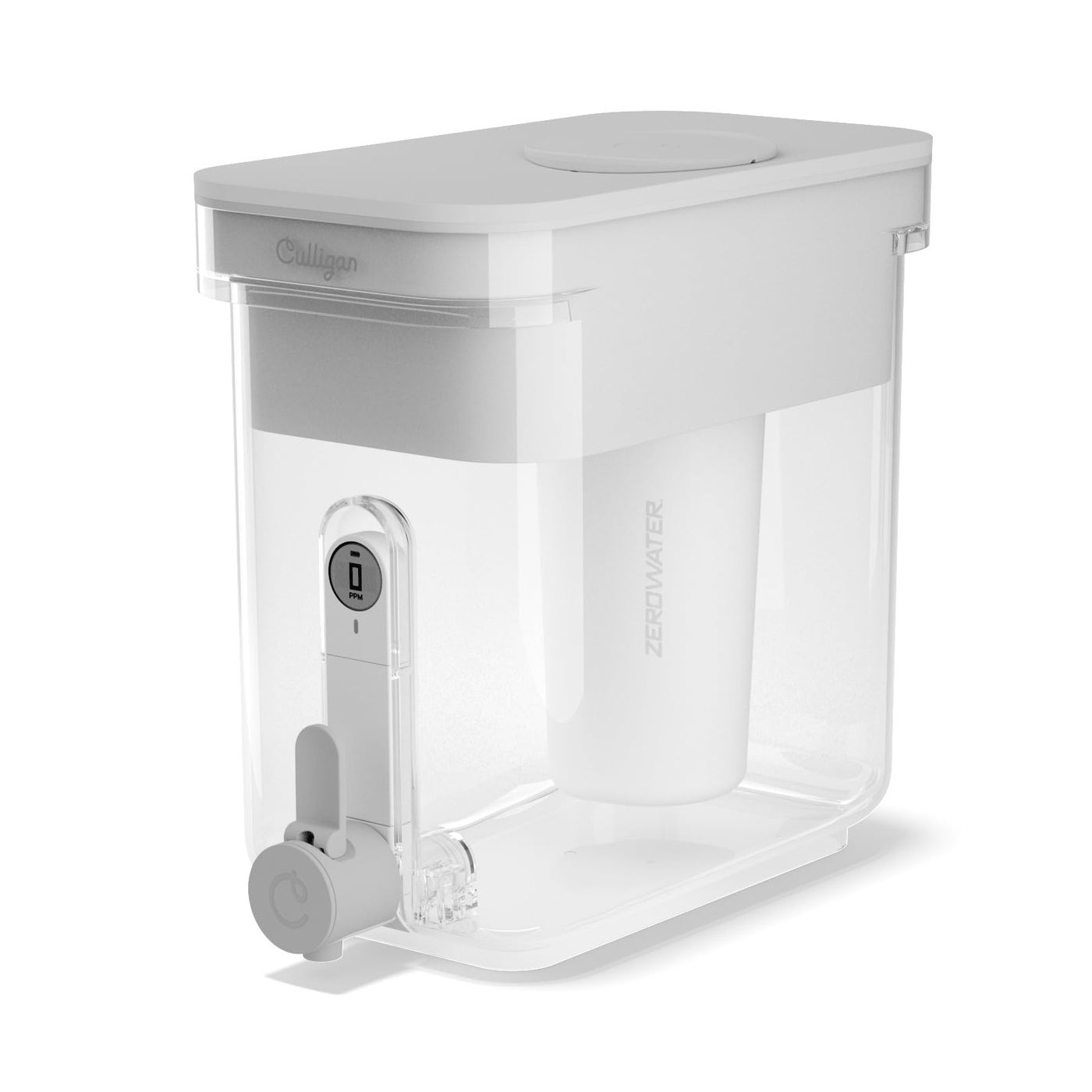 Culligan with ZeroWater Technology 22Cup Water Filter Dispenser Includes 5Stage Advanced Water Filter Certified to Reduce Lead Total PFAS Forever Chemicals Mercury Fluoride and Chlorine