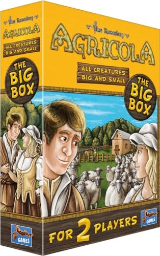 Lookout Agricola All Creatures Big and Small The Big Box Farming Game Strategy Game for Adults and Kids Family Board Game Ages 10 2 Players Average Playtime 30 Minutes Made by Lookout Games - Image 1