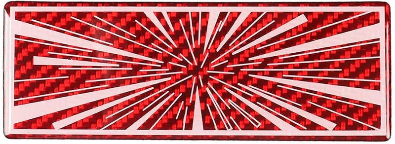 شعار صندوق السيارة من ألياف الكربون الحمراء لسيارات تيسلا موديل 3 وموديل Y - Image 2