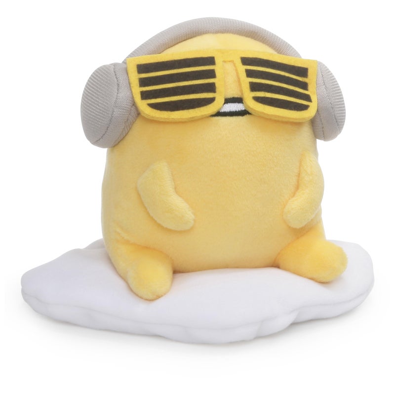 GUND Sanrio Gudetama The Lazy Egg Plush Toy, Gudetama with Sunglasses, Stuffed Animal for Ages 1 and Up, Yellow, 5â€ - Image 1