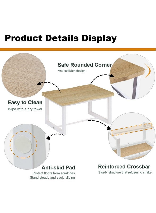 iTsst Wooden Step Stool for Adults & Kids, 500 Lbs Capacity,Learning Helper Stool for Kitchen Counter Bathroom Sink Toilet Potty Training with Metal Frame,Non-Slip Pads - Image 4