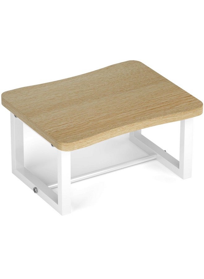 iTsst Wooden Step Stool for Adults & Kids, 500 Lbs Capacity,Learning Helper Stool for Kitchen Counter Bathroom Sink Toilet Potty Training with Metal Frame,Non-Slip Pads - Image 1