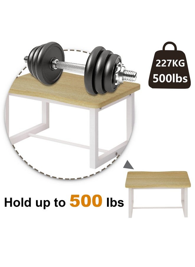 iTsst Wooden Step Stool for Adults & Kids, 500 Lbs Capacity,Learning Helper Stool for Kitchen Counter Bathroom Sink Toilet Potty Training with Metal Frame,Non-Slip Pads - Image 3