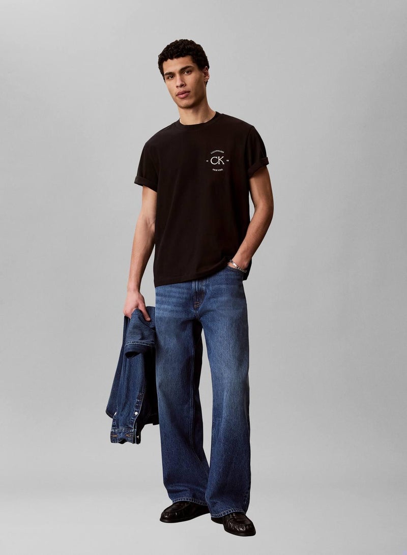CALVIN KLEIN Embroidered Logo T-Shirt - Image 2