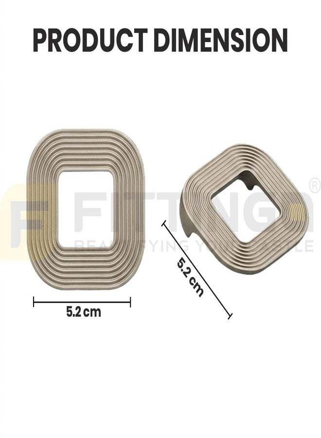 FITTINGO Satin Finish Square Drawer Knobs Premium Zinc Cabinet Knob for Drawer, Cupboard, Wardrobe & Kitchen Furniture | Modern Hardware with Easy Installation - Pack of 10 - Image 2