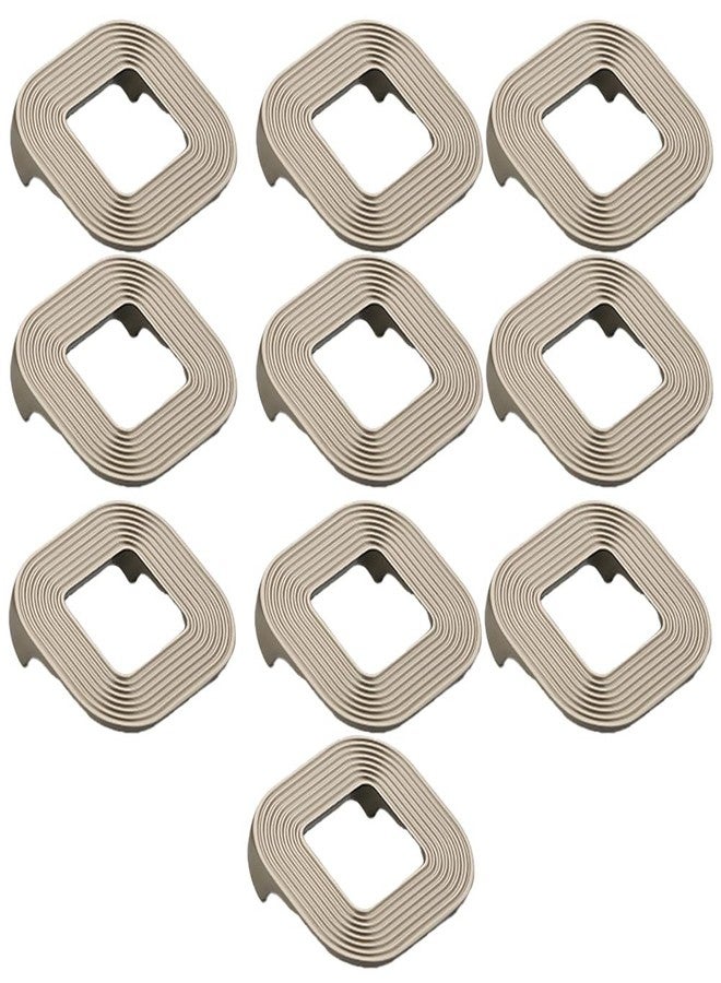 FITTINGO Satin Finish Square Drawer Knobs Premium Zinc Cabinet Knob for Drawer, Cupboard, Wardrobe & Kitchen Furniture | Modern Hardware with Easy Installation - Pack of 10 - Image 1