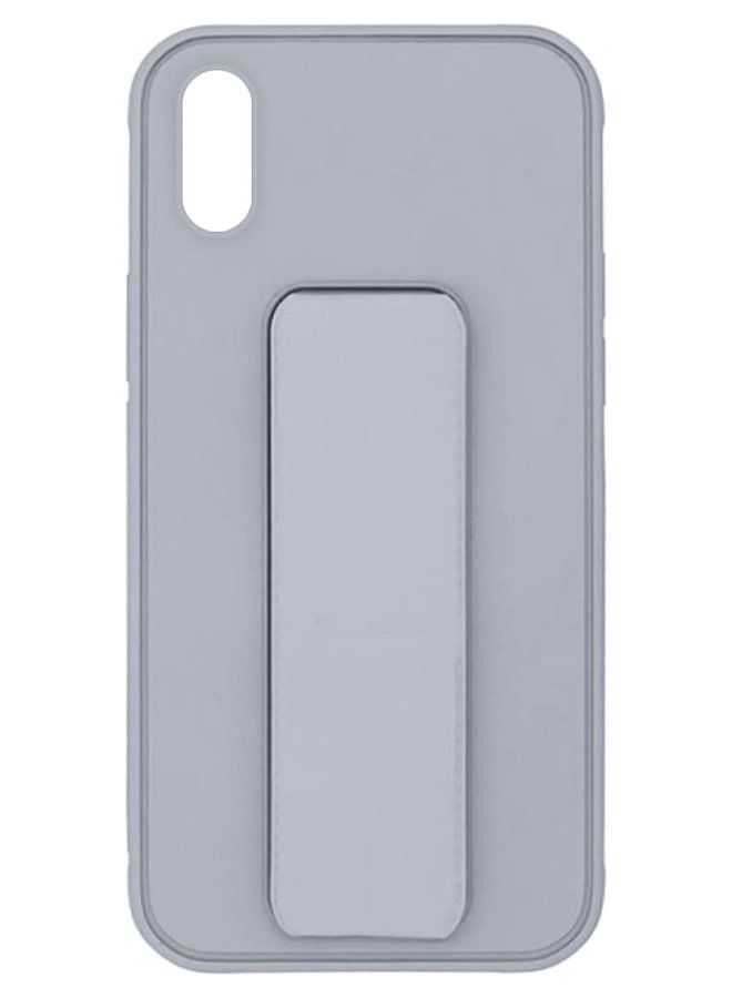 Zolo Finger Grip Holder and standing cover with Car Magnetic Multi-function Shockproof Protective Case Cover For iPhone Xs Max Grey - Image 2