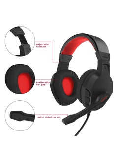 U3 Gaming Headset with Mic,Over Ear Gaming Headphone for PC, PS4, PS5, Laptop, Xbox One, Mac, iPad, Nintendo Switch Games, Computer Game Gamer Flexible Microphone Volume Control,Black/Red - pzsku/Z1AD264C835B8446A6A0EZ/45/_/1725714709/3a2a6f70-6da7-4e36-a6cc-5af4ace06d01