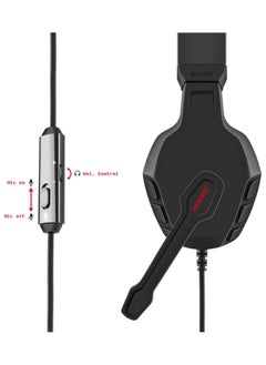 U3 Gaming Headset with Mic,Over Ear Gaming Headphone for PC, PS4, PS5, Laptop, Xbox One, Mac, iPad, Nintendo Switch Games, Computer Game Gamer Flexible Microphone Volume Control,Black/Red - pzsku/Z1AD264C835B8446A6A0EZ/45/_/1725714721/0e00d0d5-8b38-4420-bd57-d2e557a9287a