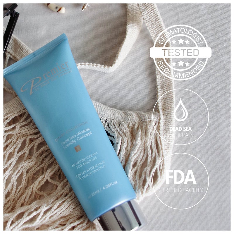 Premier Dead Sea Moisture Cream for Multi Use for face and body, anti-aging face cream, skin care with aloe Vera gel, face moisturizer, light, non sticky. XL size 4.4 fl.oz - Image 4